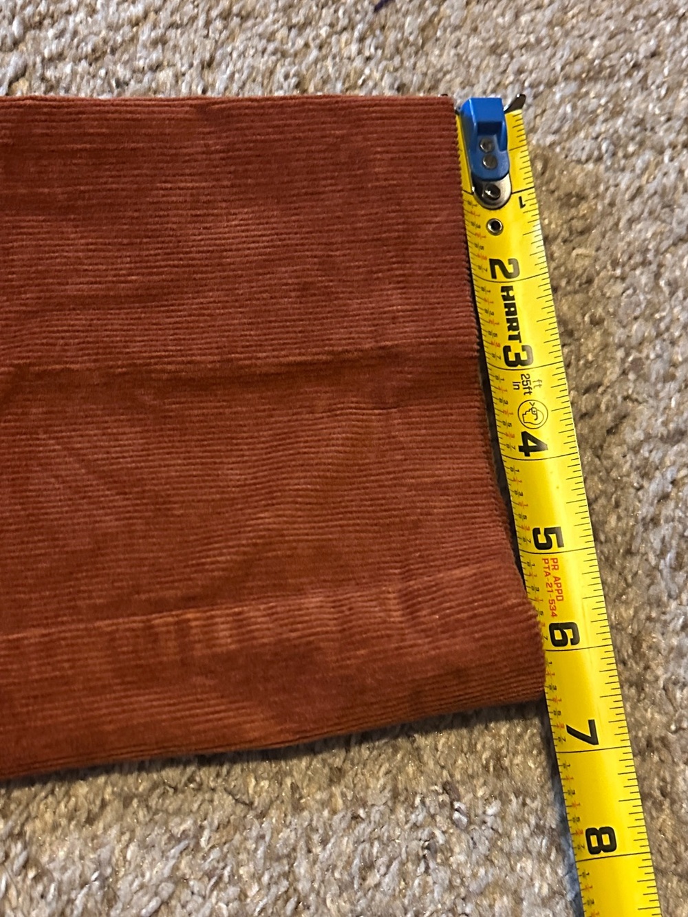 J. McLaughlin Burnt Orange Corduroy Pants Women’s Size 8 Fall Academia Preppy - Picture 15 of 15